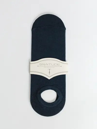 Следки из хлопка темно-синего цвтеа